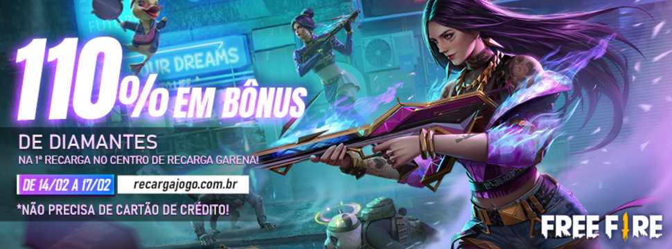 Free Fire: evento de recarga de diamantes dá bônus de até 100%, free fire