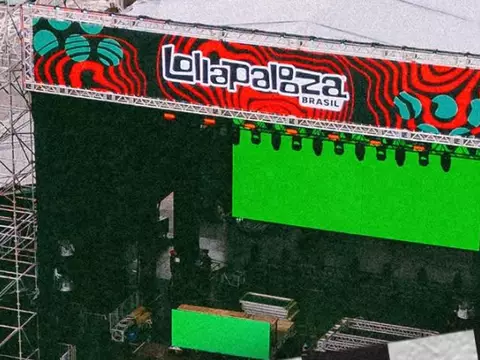 Palco do Lollapalooza 2025 (Reprodução)