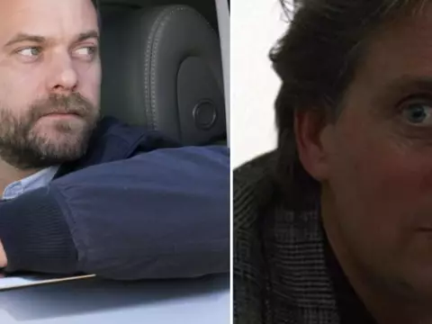 Joshua Jackson e Michael Douglas (Reprodução/Montagem Omelete)