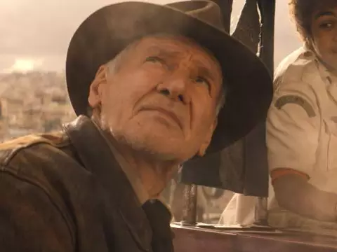 Harrison Ford em cena de Indiana Jones e a Relíquia do Destino (Reprodução)