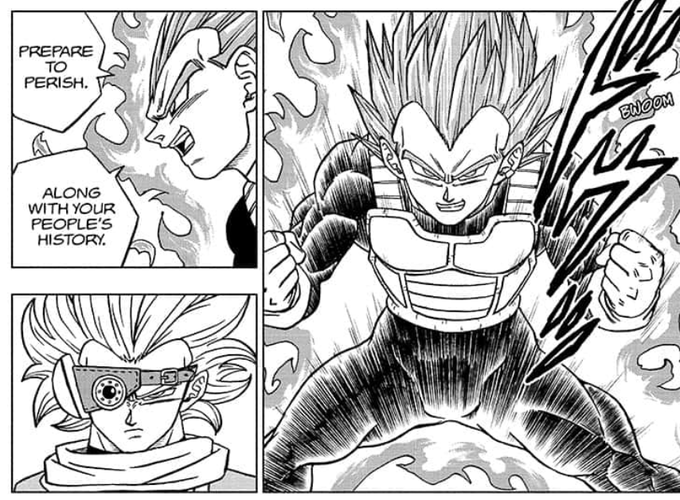 Vegeta zoando Granolah.