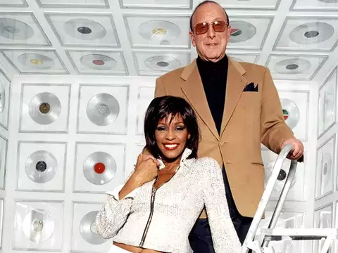 Clive Davis e Whitney Houston/Divulgação Festival de Tribeca