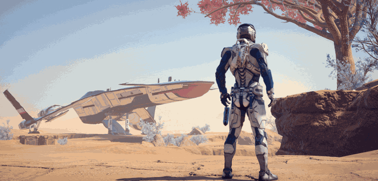 Imagem promocional de Mass Effect Andromeda, game mais recente da franquia da BioWare.