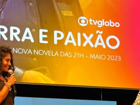 Bárbara Reis e Tony Ramos durante painel da Globo no Rio2C. Foto: Jorge Corrêa