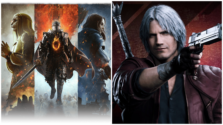 Colagem posiciona Dragon's Dogma 2 e Devil May Cry 5, da Capcom