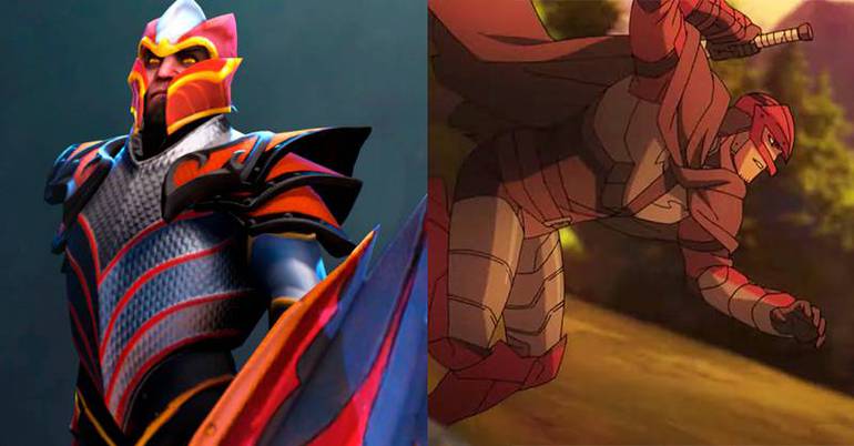 Dragon Knight ou Davion, personagem de Dota 2 em Dota: Dragons Blood