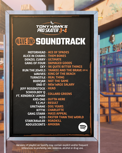 Trilha oficial de Tony Hawk 3+4