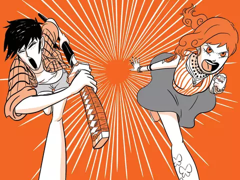 Mayara e Annabelle bravas correndo