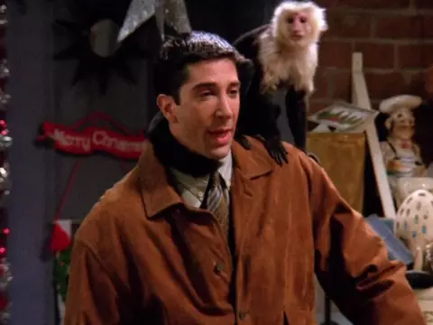 Ross e Marcel em cena de Friends