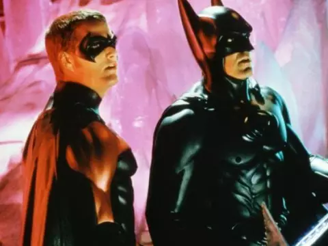 Chris O'Donnell e George Clooney em Batman & Robin/Warner Bros/Divulgação