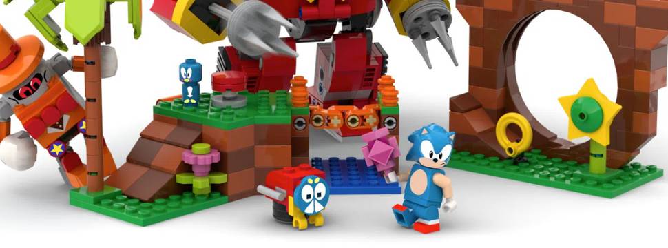 Sonic Lego  Personagem mais famoso da Sega ganha sua própria linha de Lego