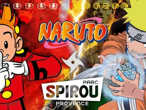 Anúncio do parque temático de Naruto