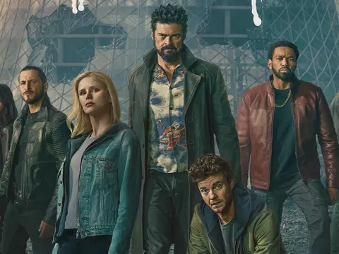 Arte da quinta e última temporada de The Boys, um dos destaques do Prime Video para abril de 2026