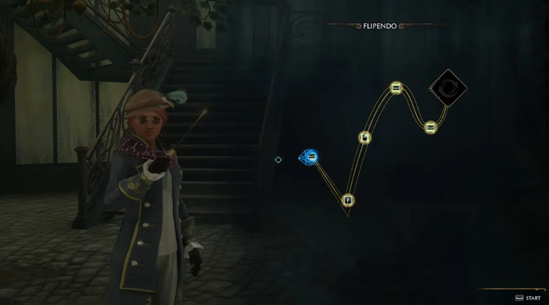 imagem de gameplay de hogwarts legacy