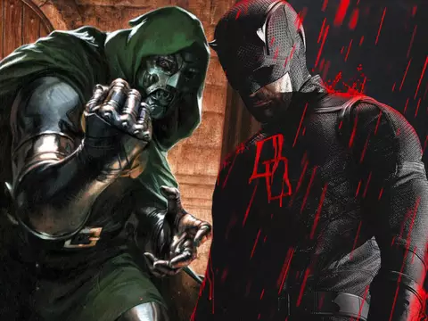 Montagem com imagens do Doutor Destino e do Demolidor, personagens que aparecem nos próximos filmes e séries da Marvel/Marvel Comics/Disney+/Reprodução