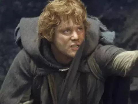 Sean Astin em cena de O Senhor dos Anéis (Reprodução)