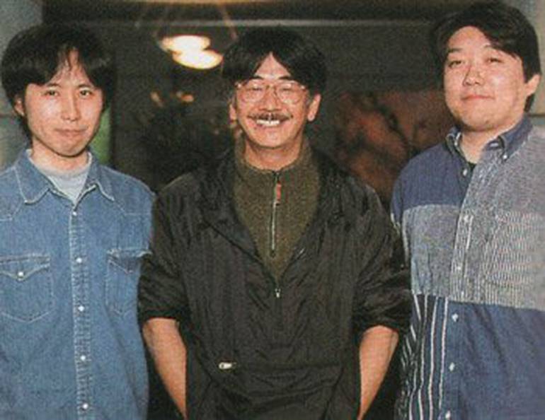 Da esquerda para a direita: Nakano, Uematsu e Hamauzu