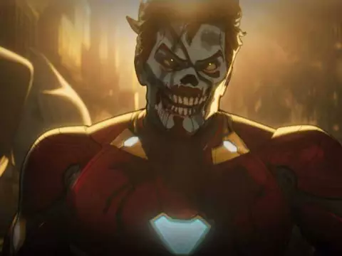 Tony Stark zumbi de boca aberta em What If...?