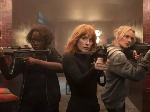 Lupita Nyong'o, Jessica Chastain e Diane Kruger em As Agentes 355 (Diamond Films/Reprodução)