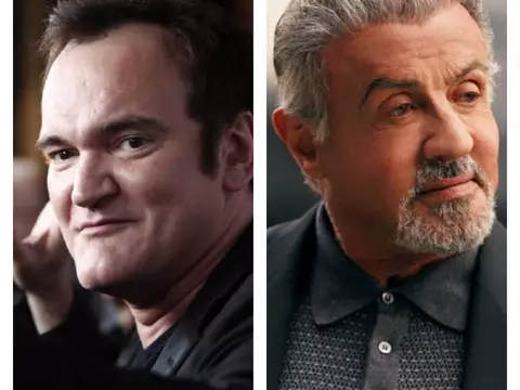 Quentin Tarantino e Sylvester Stallone