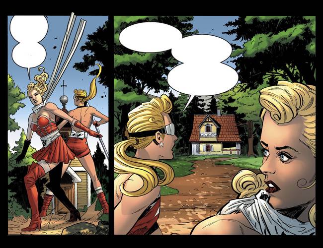 Arte da HQ DC Bombshells por Bilquis Evely