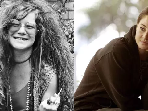 Janis Joplin e Shailene Woodley (Reprodução)