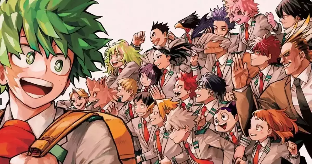 Imagem de My Hero Academia relacionada ao novo mangá de Kohei Horikoshi