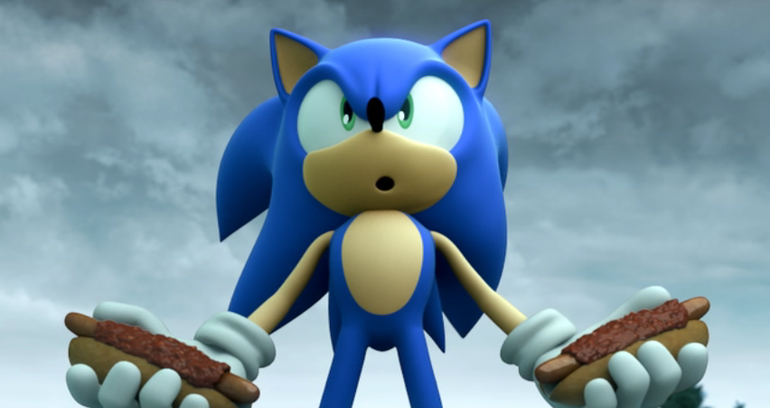 Caneca Sonic O Filme Sonic The Hedgehog Ouriço Correndo