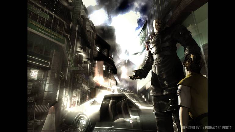 Nemesis em Resident Evil 3 clássico.