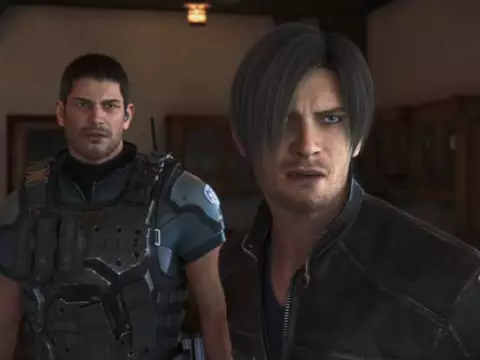 Chris e Leon em Resident Evil: Vendetta