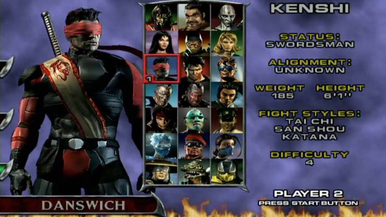 MK1 - COMO O KENSHI FICOU CEGO ANTES DE MORTAL KOMBAT 1 ? 