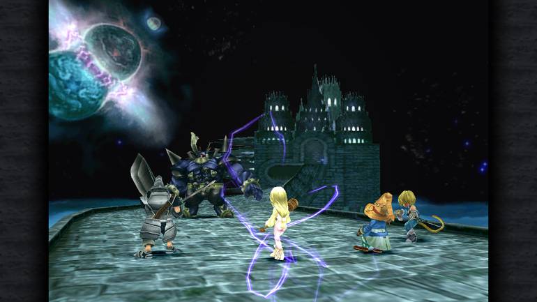 Batalha de Final Fantasy IX.