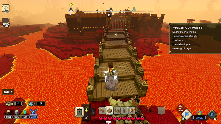 imagem de gameplay de minecraft legends