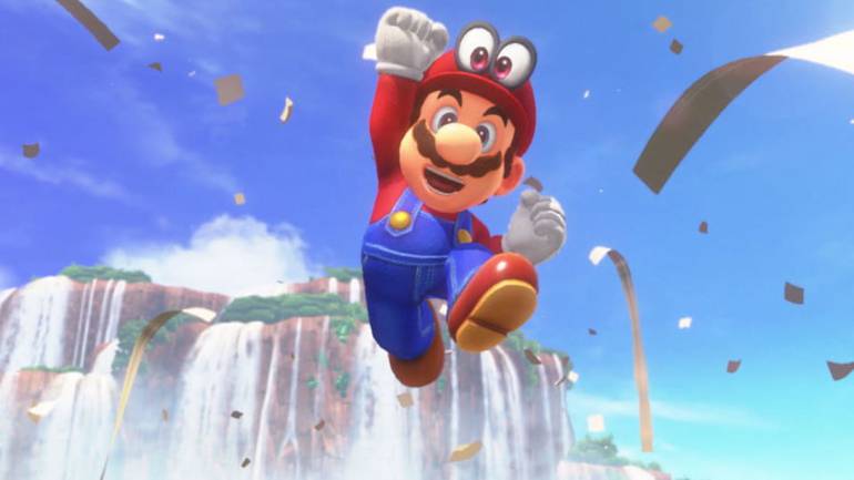 Mario pulando.