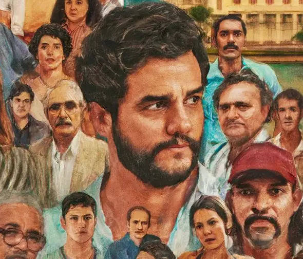 Detalhe do pôster de O Agente Secreto (Reprodução)