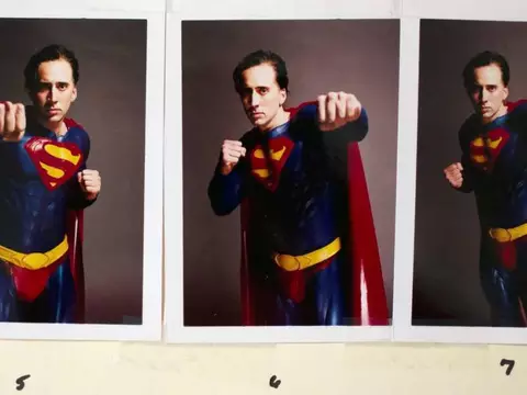 Nicolas Cage em imagens como o Superman (YouTube/Reprodução)