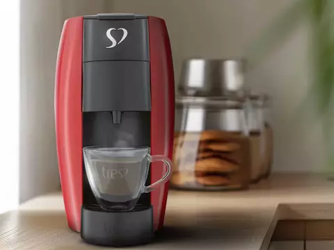 Cafeteira 3 corações LOV promoção