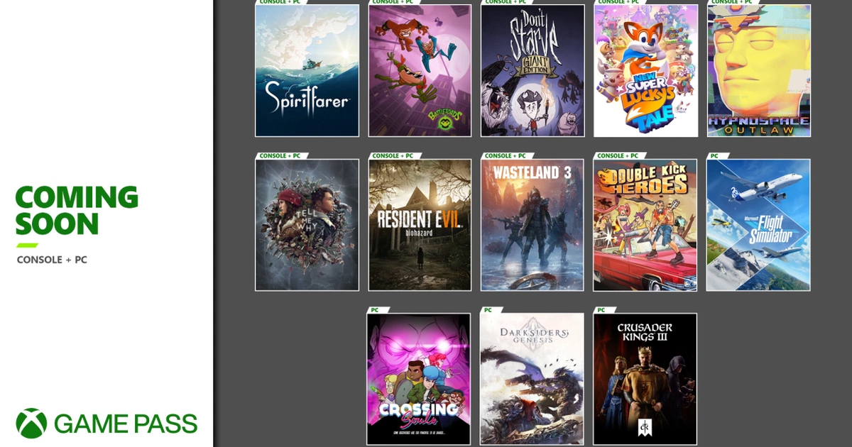 Xbox Game Pass já tem 6 jogos confirmados para setembro