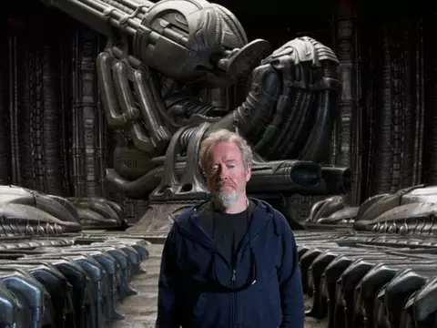 Ridley Scott, nos bastidores de Prometheus