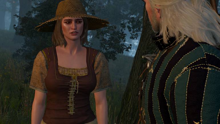 Marguerite talks to Geralt.