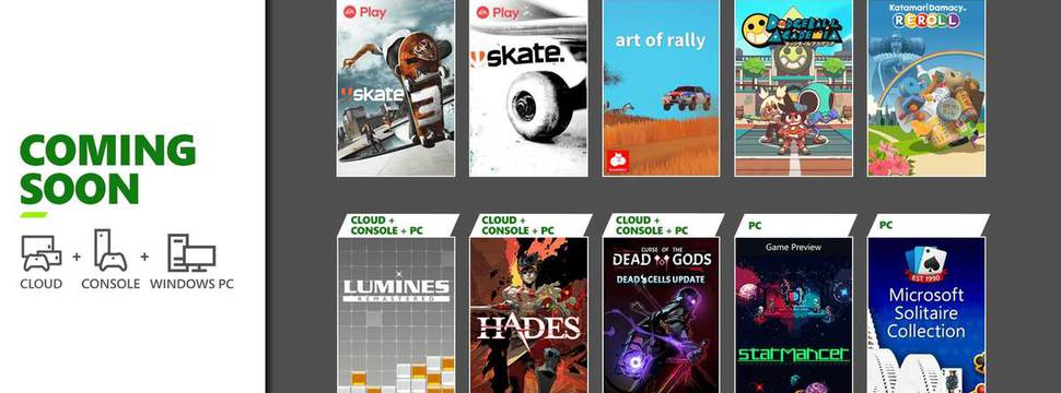 Xbox Game Pass: Veja os novos jogos grátis que chegam ao serviço até agosto