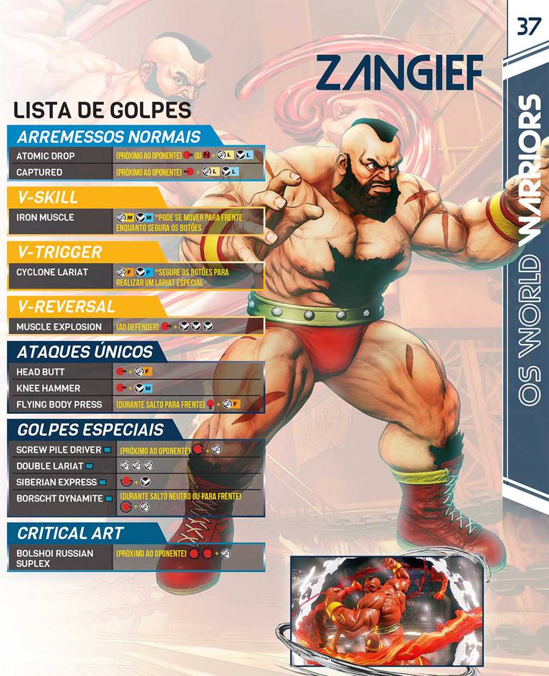 Zangief estará presente em Street Fighter V