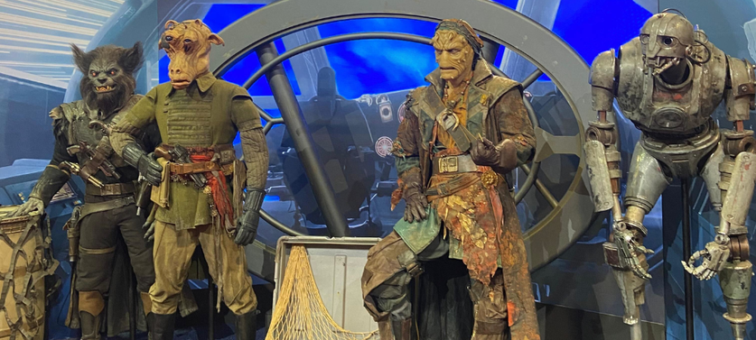 Personagens de Skeleton Crew, na D23 Expo