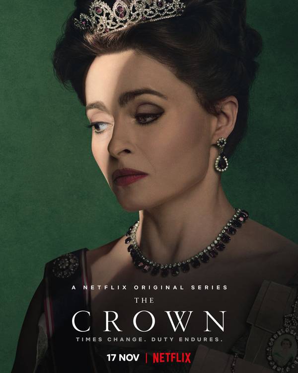 Imagem promocional de The Crown com Helena Bonham Carter
