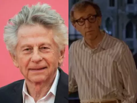 Roman Polanski e Woody Allen (Loic Venance / AFP // Medusa Films/Reprodução)