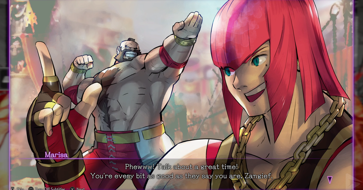 Street Fighter 6: Capcom divulga batalha entre Zangief e Marisa