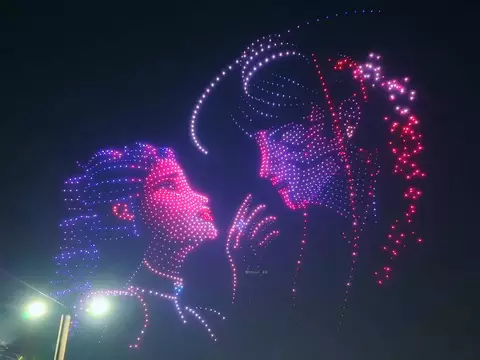 Guerreiras do K-Pop ganha novo show de drones na Coreia do Sul; Assista