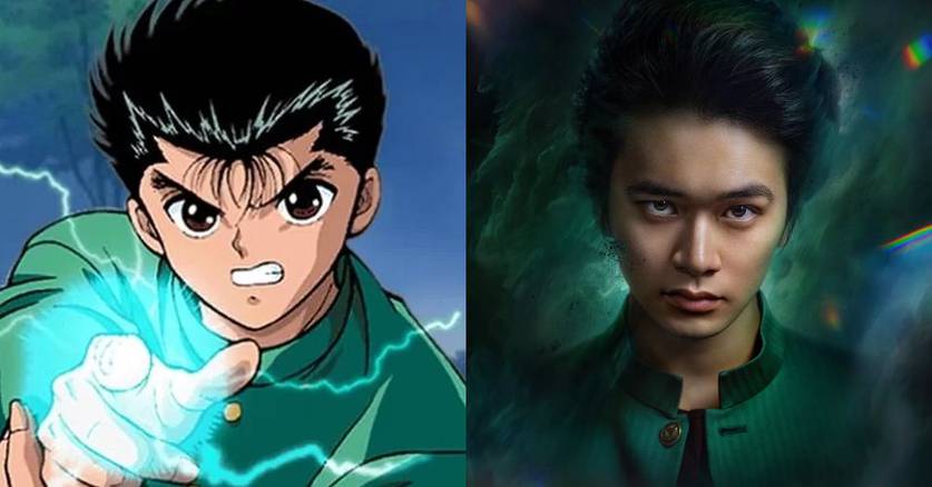 Yu Yu Hakusho  Compare os personagens do anime com os do live