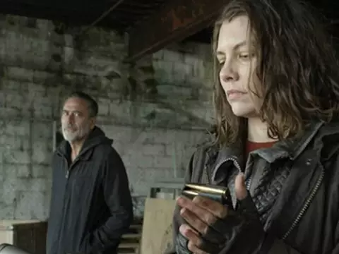 Jeffrey Dean Morgan e Lauren Cohan em cena de The Walking Dead (Reprodução)