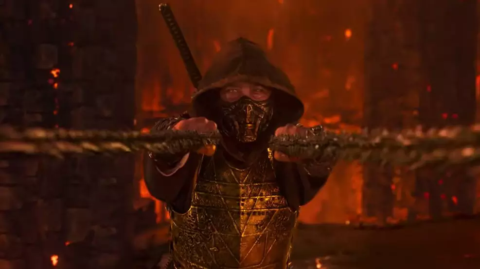 Foto de Scorpion no filme Mortal Kombat 2